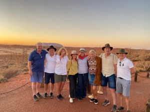 Unique sunrise experience with Uluru in background