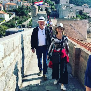 Walking on the Dubrovnik old town walls